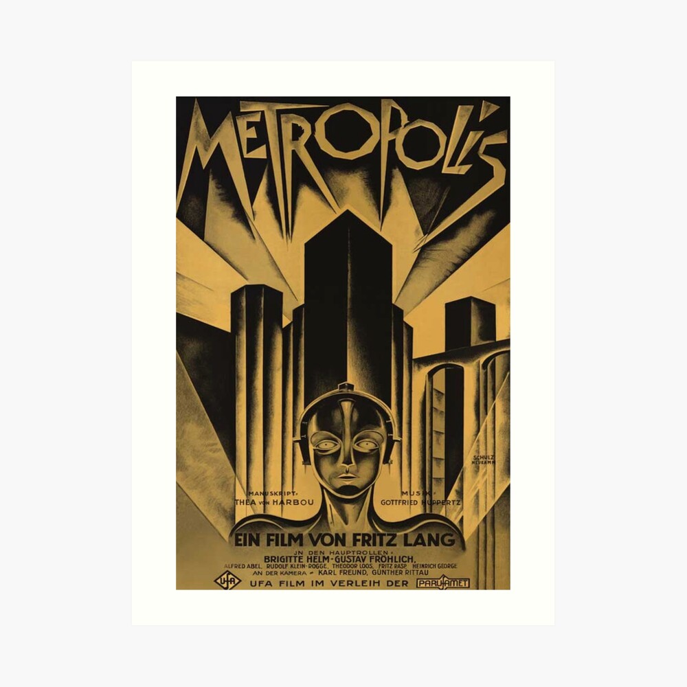 Impression Artistique « Metropolis, Fritz Lang, 1926 - Affiche Du Film ...