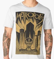 Metropolis, Fritz Lang, 1926 - vintage movie poster, b&w Men's Premium T-Shirt