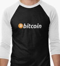 Bitcoin Logo Men's Baseball ¾ T-Shirt