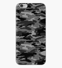 Schwarz & Grau Camouflage iPhone-Hülle & Cover