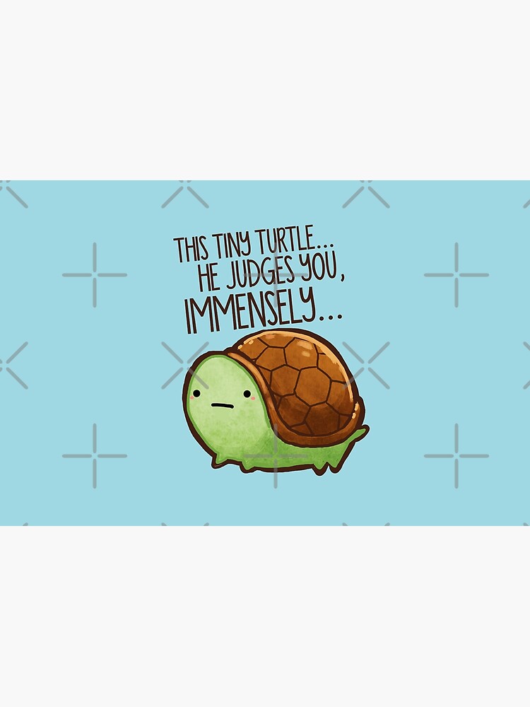 This turtle.. he judges you. by michelledraws