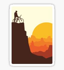 Mountain Biker Sticker