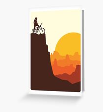 Mountain Biker Greeting Card