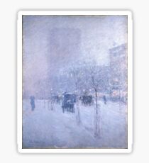 Late Afternoon New York Winter - Childe Hassam Sticker