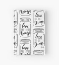 Enjoy the Little Things Mason Jar Quote Hardcover Journal