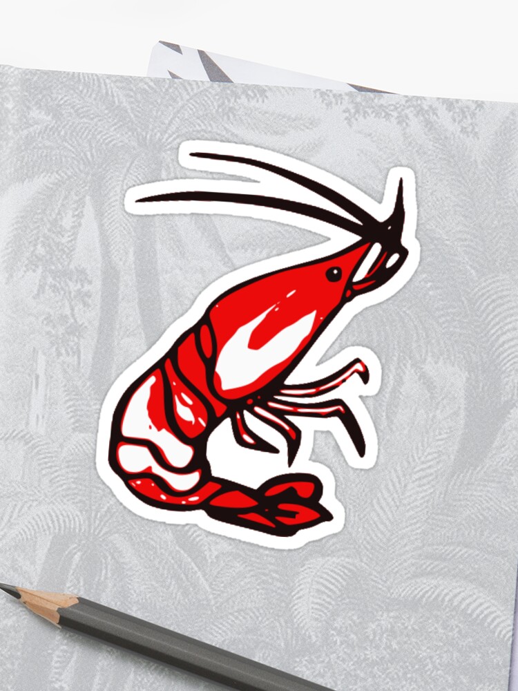 Shrimp Decal Cajun Window Sticker