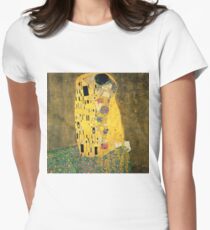 The Kiss - Gustav Klimt Women's Fitted T-Shirt