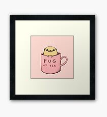 Pug of Tea Framed Print