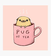Pug of Tea Photographic Print