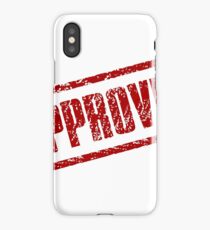 Approved label iPhone Case