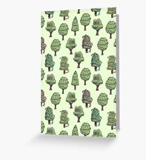 Decorated Trees Greeting Card