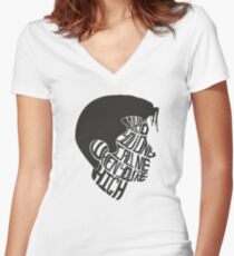 Why'd You Only Call Me When You're High Women's Fitted V-Neck T-Shirt