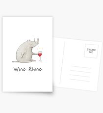 Wino Rhino Postcards