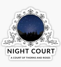 Night Court - A Court of Thorns and Roses Sticker