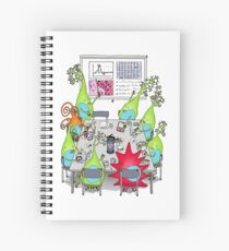 Brain Cell Lab Meeting Spiral Notebook