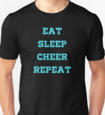 Eat, Sleep, Cheer, Repeat! Slim Fit T-Shirt