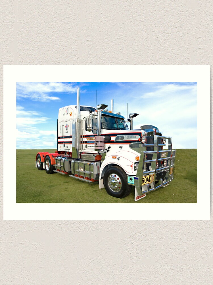 Alternate view of The Mighty Kenworth T904. Art Print