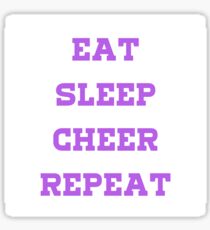 Eat, Sleep, Cheer, Repeat Sticker Sticker
