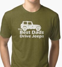 The Best Dads Drive Jeeps Tri-blend T-Shirt