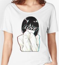 LOVE Sad Japanese Aesthetic Women's Relaxed Fit T-Shirt