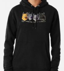 Kein Übel - Krieger-Katzen-Energie von drei Illustration Hoodie