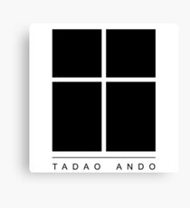 Tadao Ando Logo Canvas Print