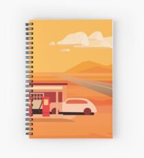 Old Gas Station in Tonapah Spiral Notebook