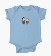Sherlock and John mini people (shirt) One Piece - Short Sleeve