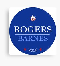 Campaign Button Canvas Print