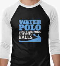 Camiseta ¾ bicolor para hombre Waterpolo le gusta nadar pero con B