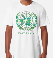 Flaches Erde-klassisches Logo Longshirt
