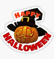 Adorable Happy Halloween Apparel Sticker