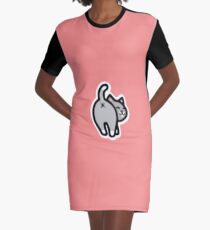 Bitmoji Cat Butt Shirt Graphic T-Shirt Dress