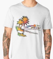 Earth is Flat - Tropical Horizon Men's Premium T-Shirt