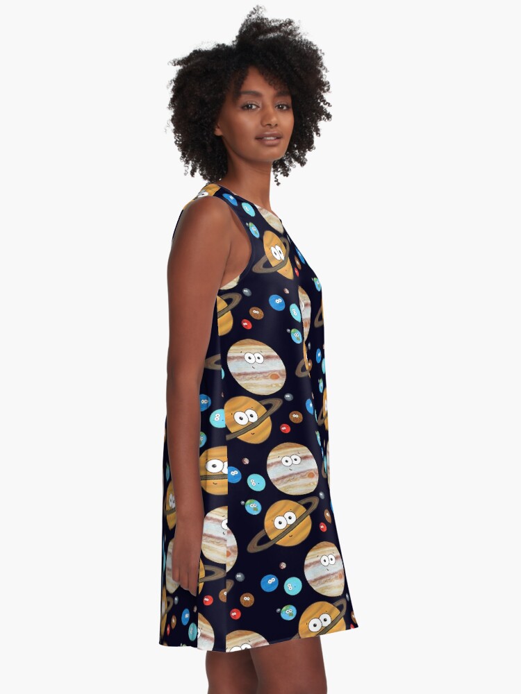 Alternate view of Cute Planets A-Line Dress