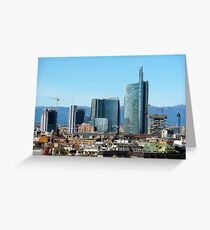 Milan Italy Skyline Greeting Card