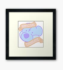 homicidal thoughts Framed Print
