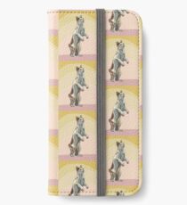 Japanese bobtail. Maneki neko. Stylized and colorful painting of cat. iPhone Wallet/Case/Skin