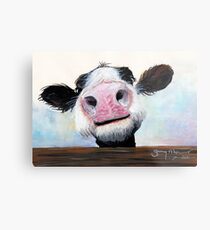 NOSY COW 'HE! WIE GEHT ES? VON SHIRLEY MACARTHUR Metallbild