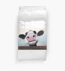 NOSEY COW 'HEY! HOW'S IT GOIN'?' BY SHIRLEY MACARTHUR Duvet Cover