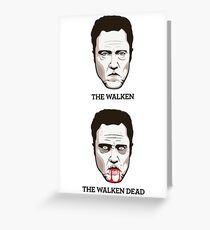 The Walken Dead - Before & After Edition (Vertical) Greeting Card