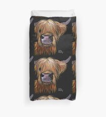 SCOTTISH HAIRY HOCHLAND COW 'HENRY' Von Shirley MacArthur Bettbezug
