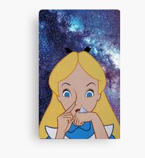 Alice in Wonderland doing a Bump Canvas Print