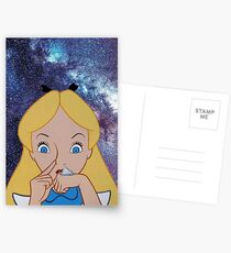 Alice in Wonderland doing a Bump Postcards
