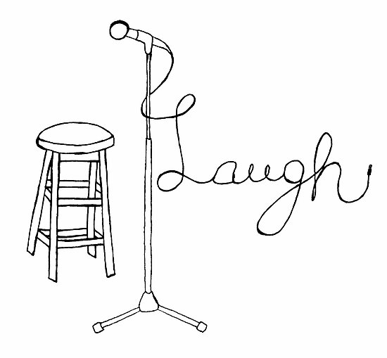 "Stand Up Comedy Drawing." Posters by ArtsByAlex Redbubble