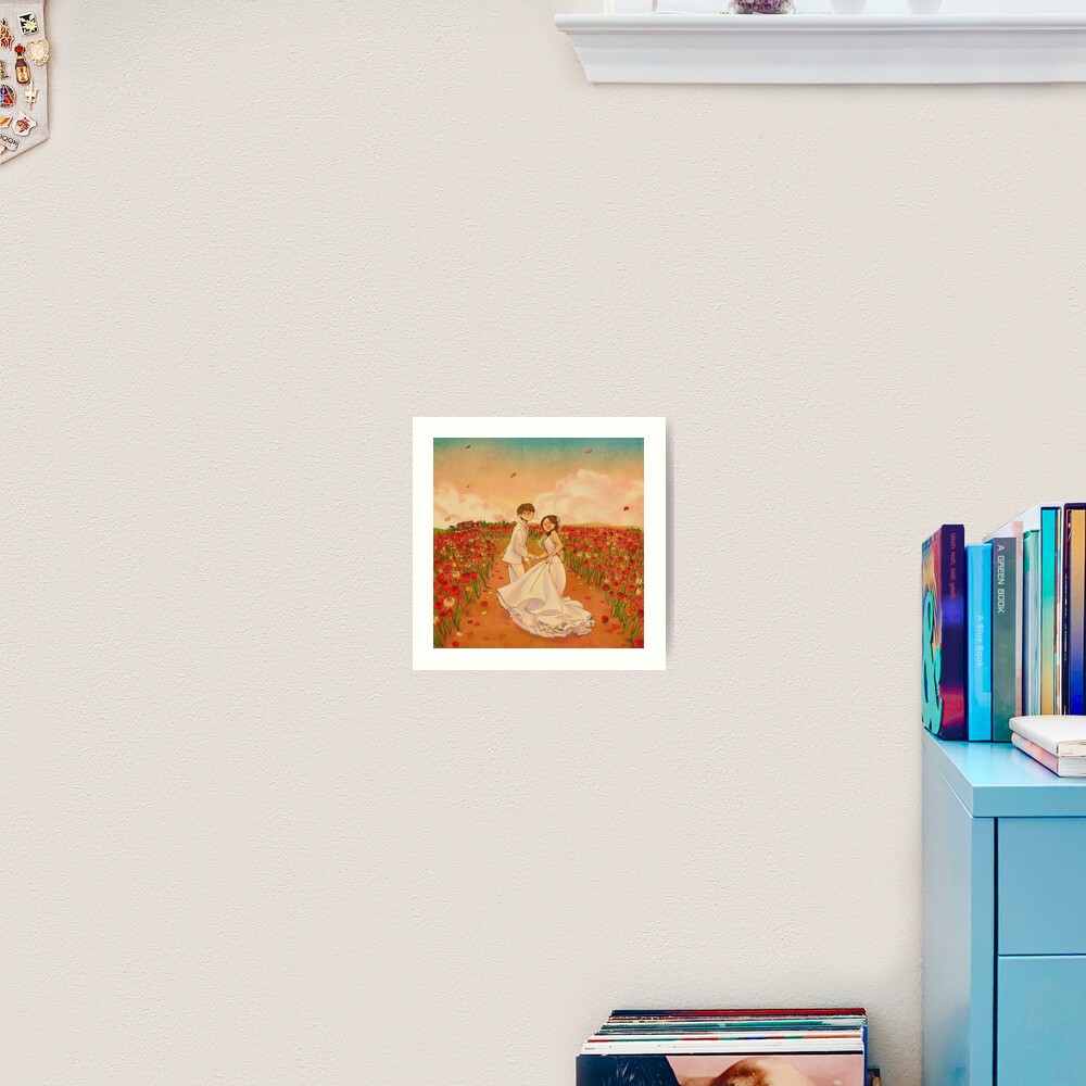 Flower field Art Print