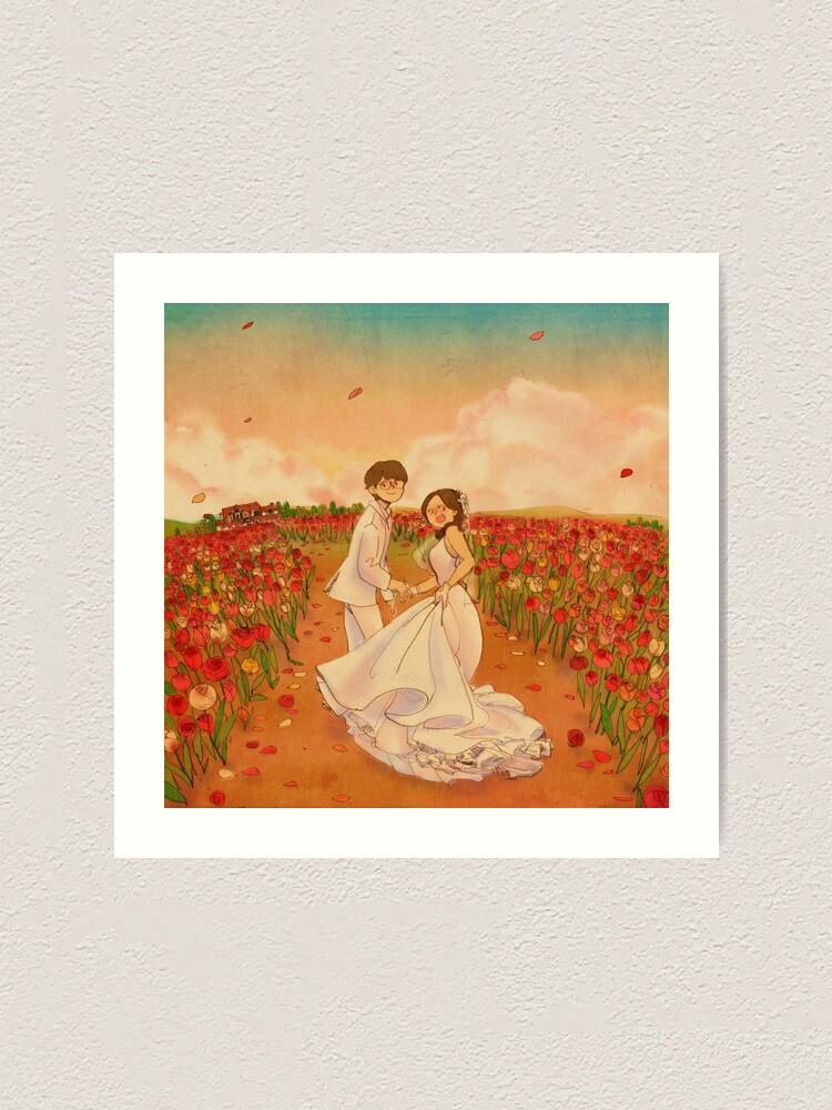 Alternate view of Flower field Art Print