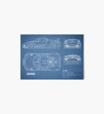 The 918 Spyder Blueprint Art Board