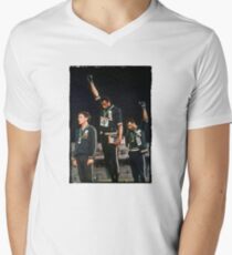 1968 Olympics Salute for Human Rights Men's V-Neck T-Shirt