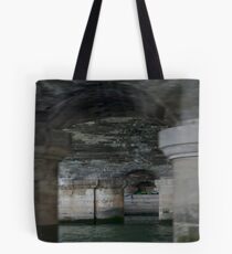 on the seine, under the streets Tote Bag